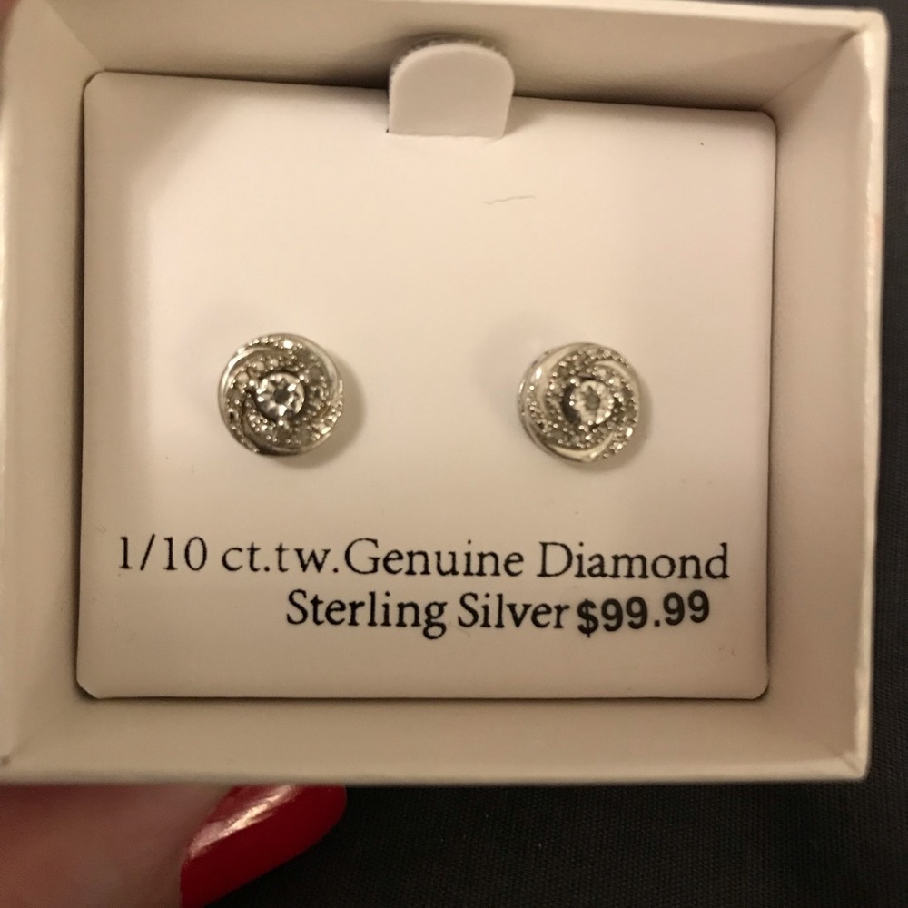 LAST CHANCE: Circle diamond earrings